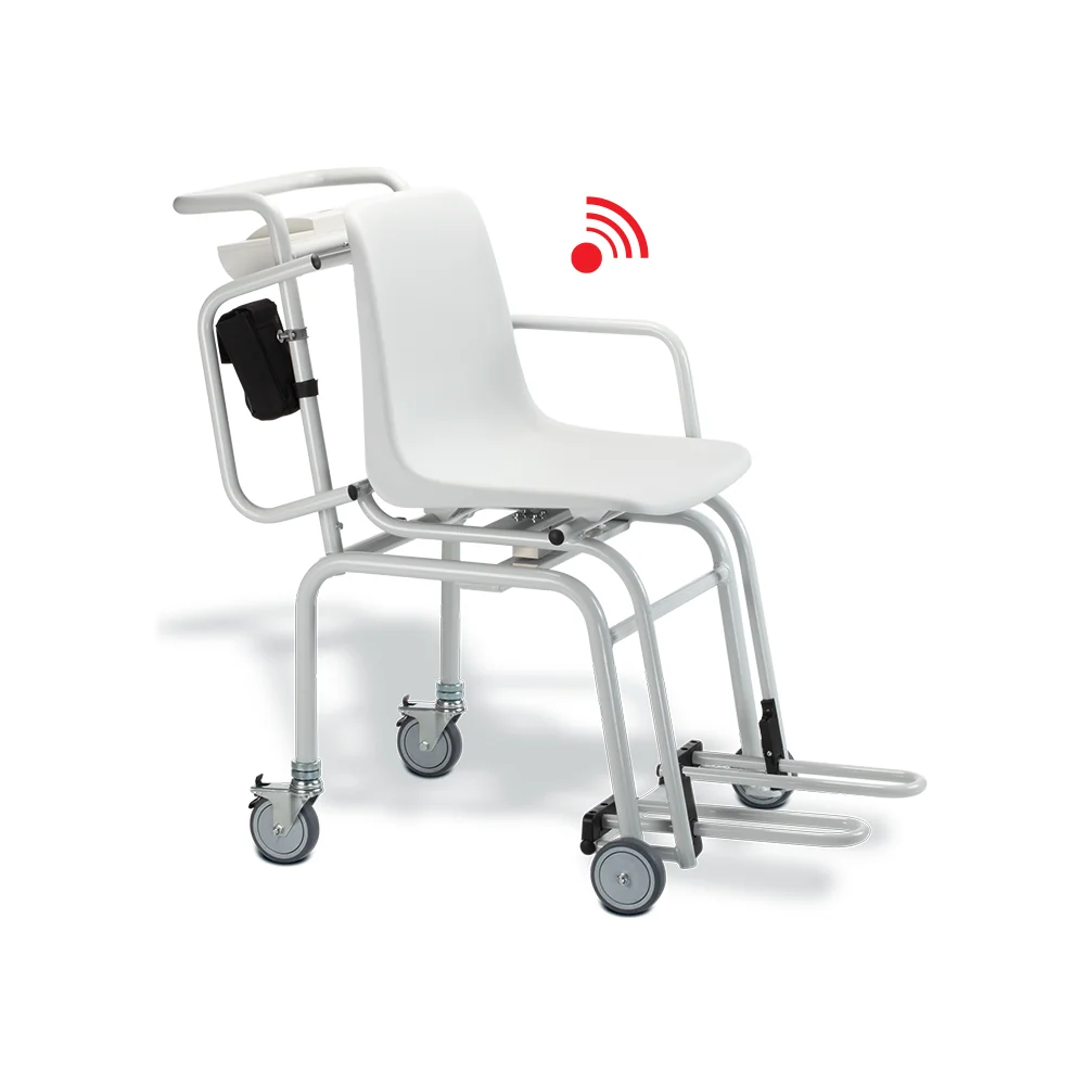 Báscula de silla inalámbrica Seca 954 de grado médico con transmisión seca 360