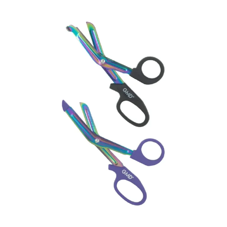 Tijera cortatodo para apósitos, vendajes y material