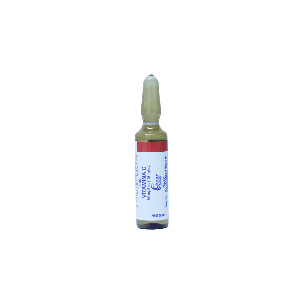 Vitamina C 500 mg/5 ml Solución Inyectable - ECAR