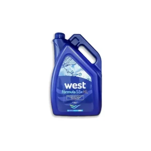 Envase de Fórmula 55x HL de West Química, desinfectante concentrado de amonio cuaternario para superficies hospitalarias