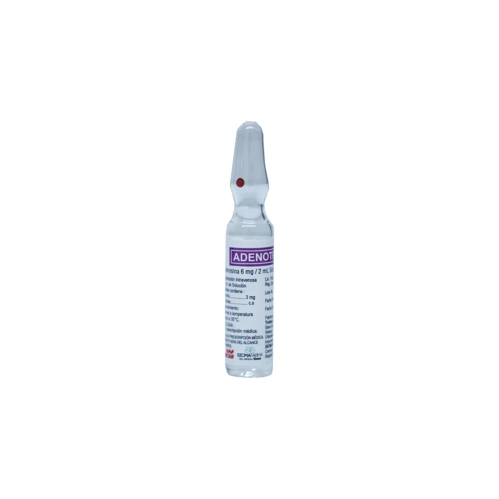 Ampolla de adenosina Adenotroy 6 mg/2 ml solución inyectable de Sicmafarma