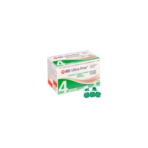 Aguja para lapicero de insulina BD Ultra-Fine Nano PentaPoint de 4 mm y calibre 32G