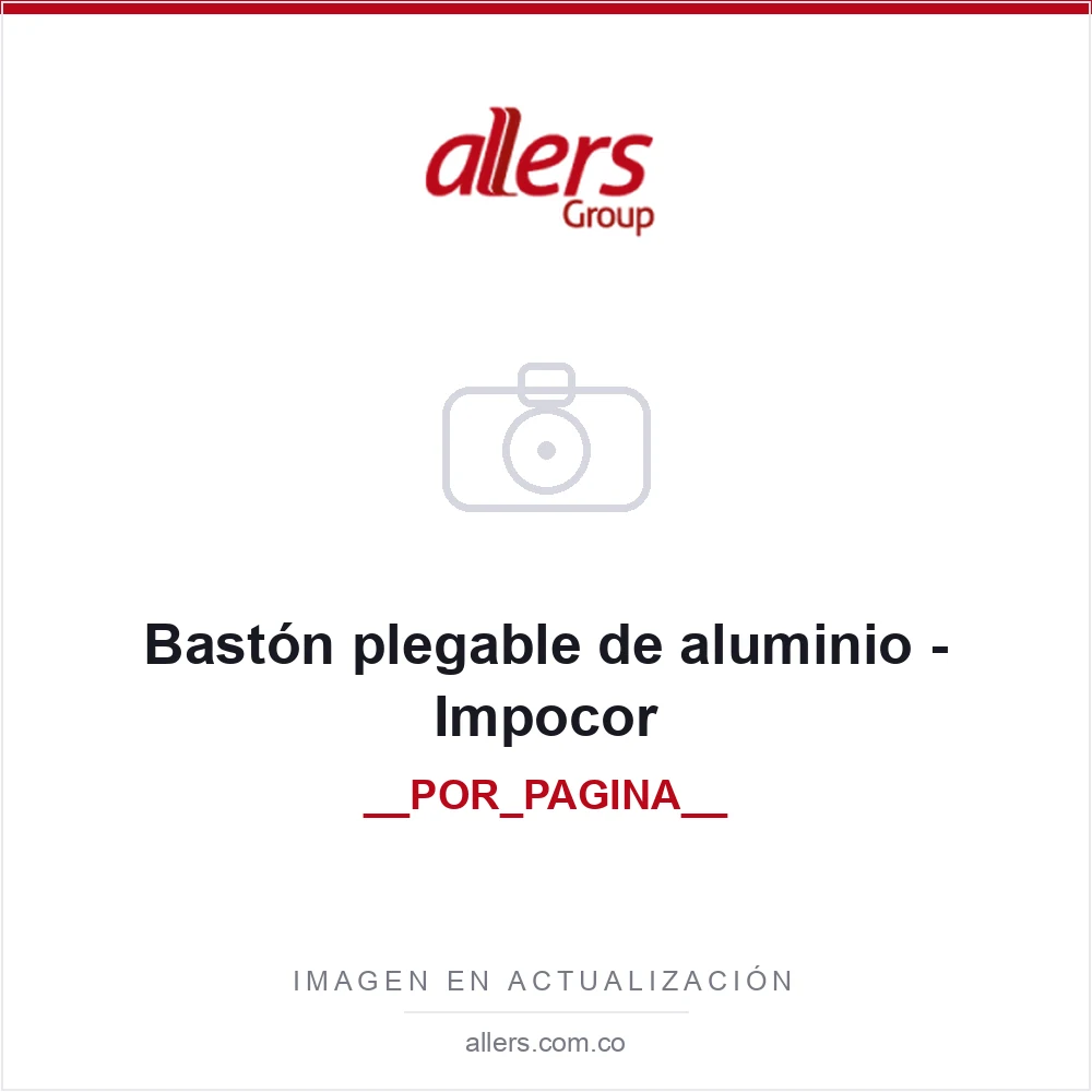 Bastón plegable de aluminio color bronce con mango en T de madera Impocor FS927L