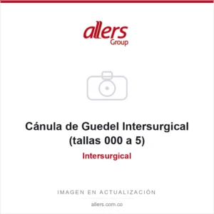 Cánula de Guedel Intersurgical con código de colores en la zona de mordida