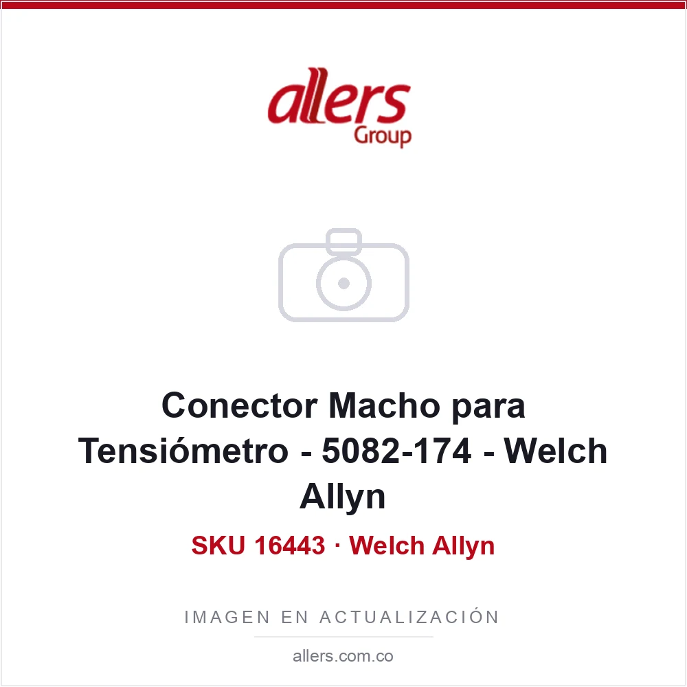 Conector Macho para Tensiómetro - 5082-174 - Welch Allyn