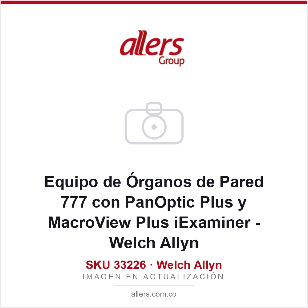Equipo de Órganos de Pared 777 con PanOptic Plus y MacroView Plus iExaminer - Welch Allyn