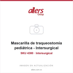 Mascarilla de traqueostomía pediátrica de Intersurgical con conector estándar 22M