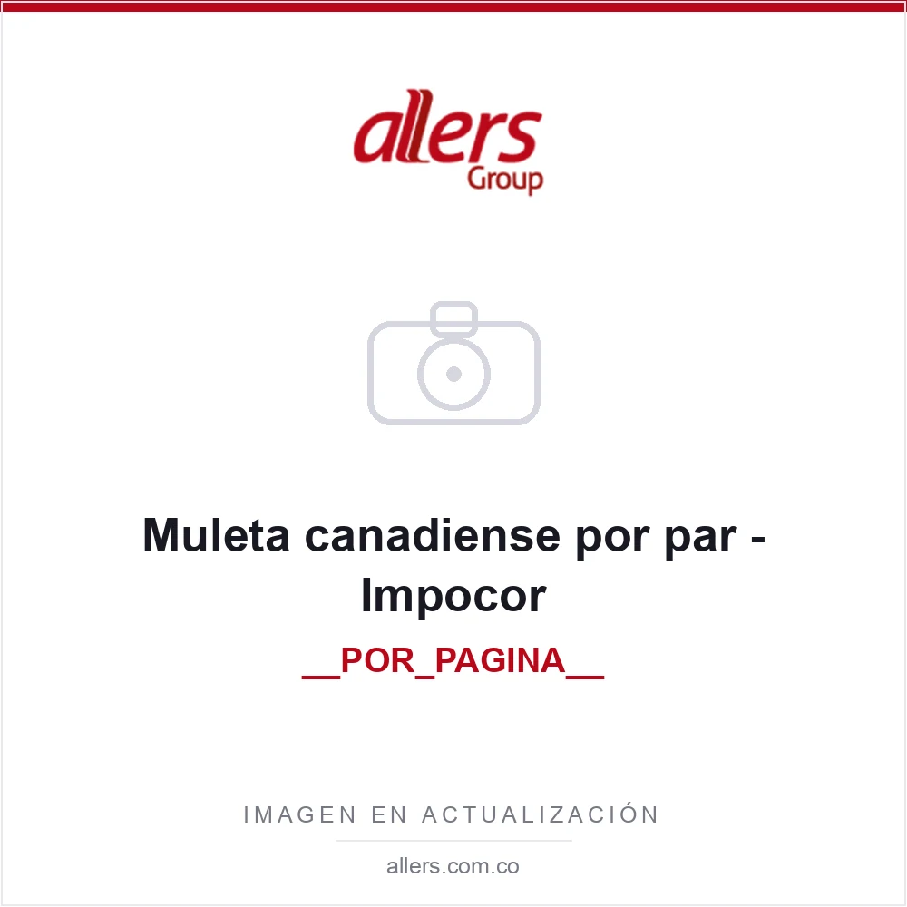 Par de muletas canadienses de antebrazo Impocor