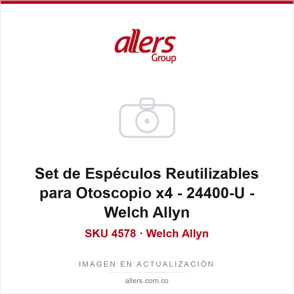 Set de Espéculos Reutilizables para Otoscopio x4 - 24400-U - Welch Allyn