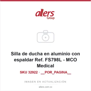 Silla de ducha en aluminio con espaldar MCO Medical REF FS798L