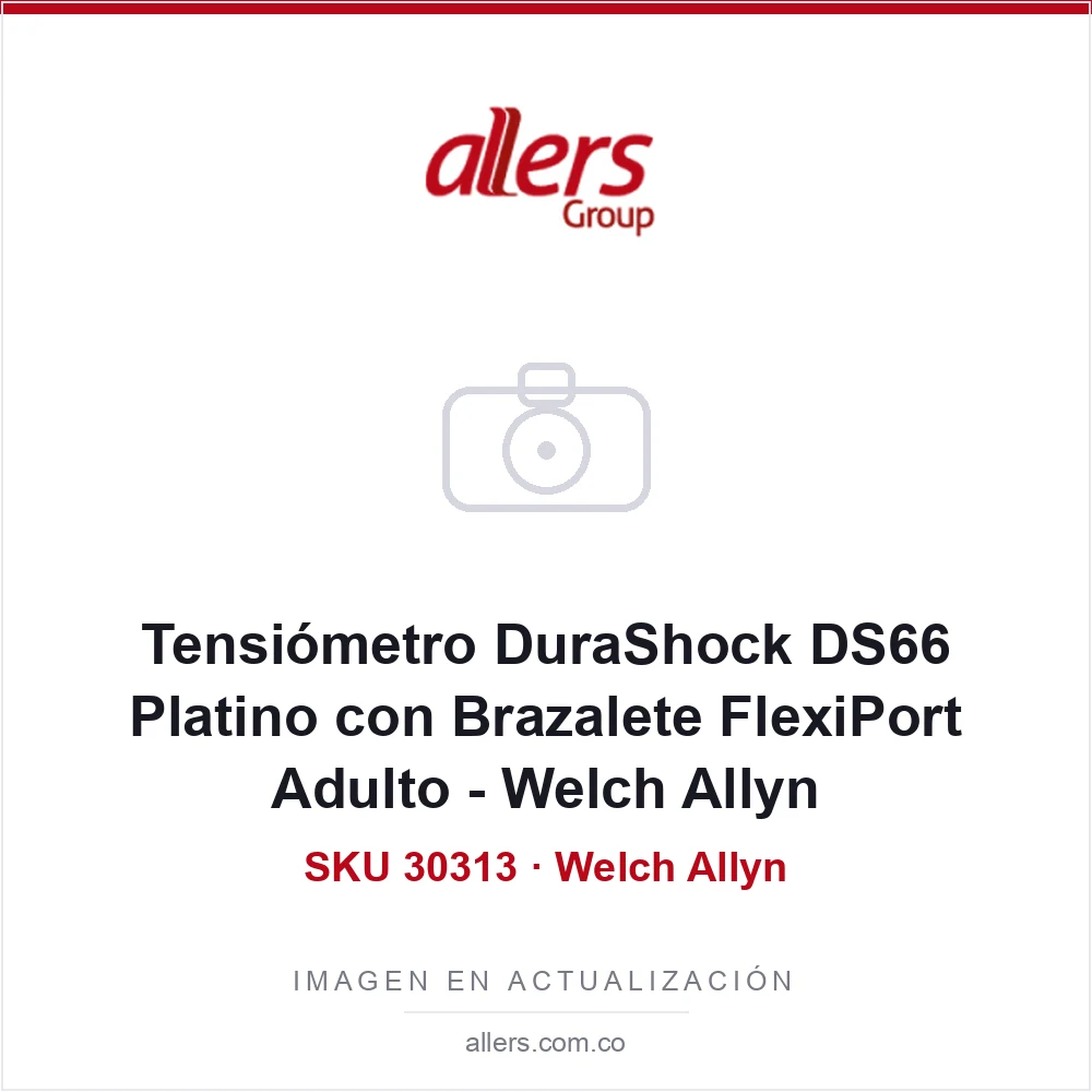 Tensiómetro DuraShock DS66 Platino con Brazalete FlexiPort Adulto - Welch Allyn