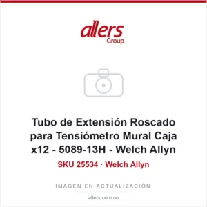 Tubo de Extensión Roscado para Tensiómetro Mural Caja x12 - 5089-13H - Welch Allyn