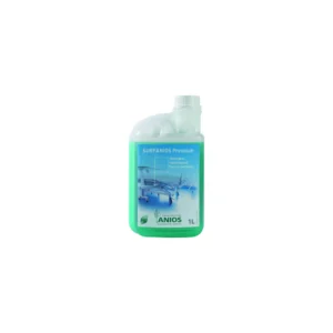 Frasco de 1 litro del detergente desinfectante Surfanios Premium de Laboratoires Anios