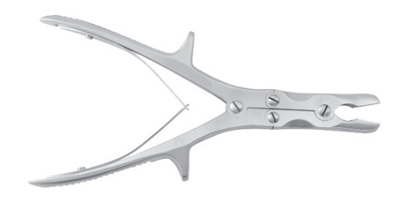 Pinza gubia Tontarra: Luer, Stille-Luer, Ruskin, Leksell y Beyer, referencia 196-352-25 · Stille-Luer recta, 25 cm